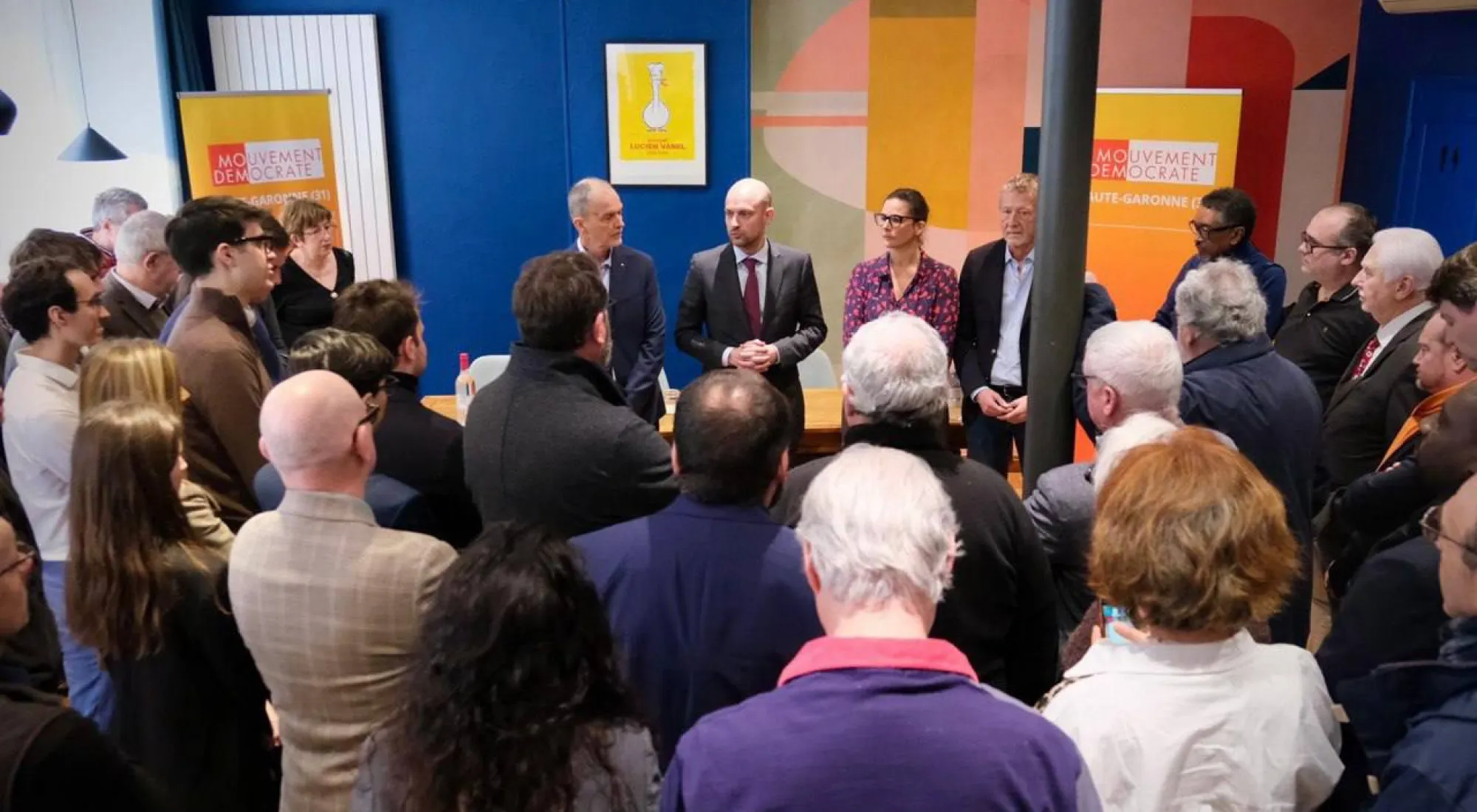 Retour sur le visite de Jean-Noël Barrot à Toulouse avec les militants et adhérents MoDem&nbsp;