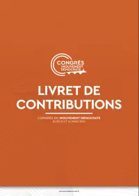 Livret de contributions